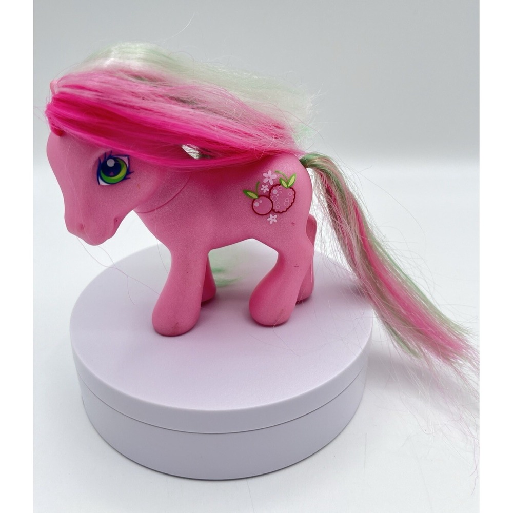 Vintage 2005 Hasbro My Little Pony Spring Basket Berries N Cherries Pink G3